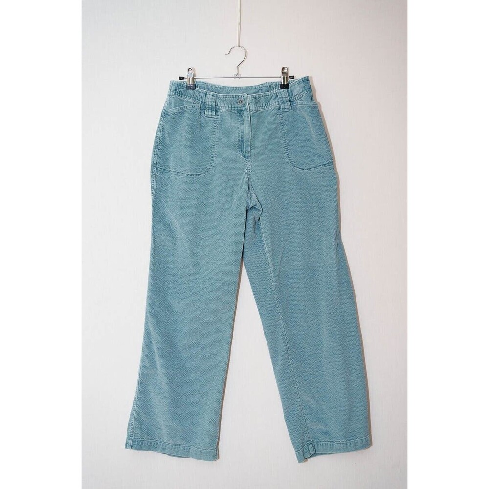 VTG J. Jill 10 Petite teal seafoam blue corduroy pants